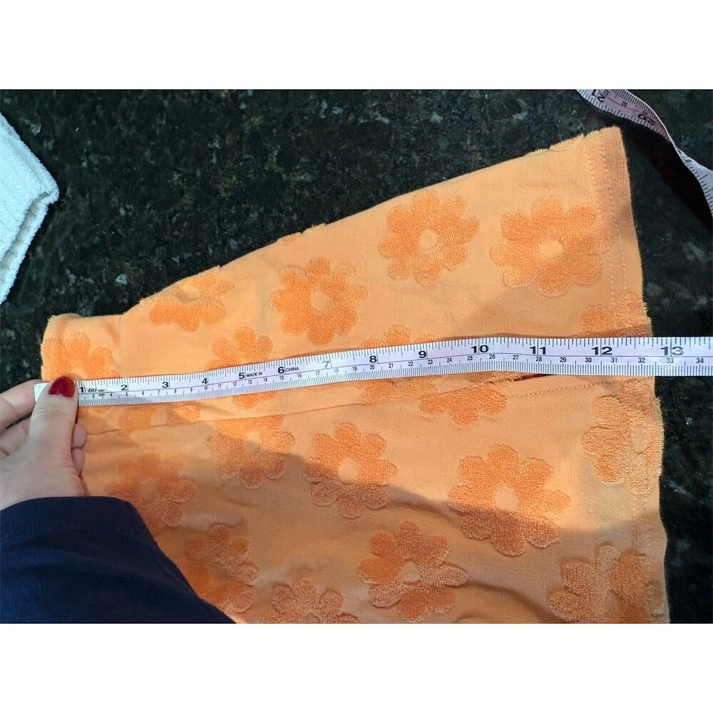 American Eagle Outfitters Skort Womens M Orange Floral Pull-On Mini Skort - Picture 4 of 7